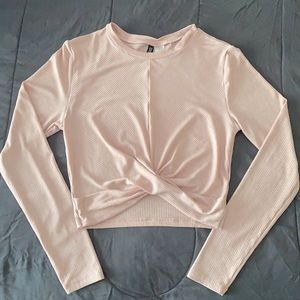 Light pink casual long sleeve